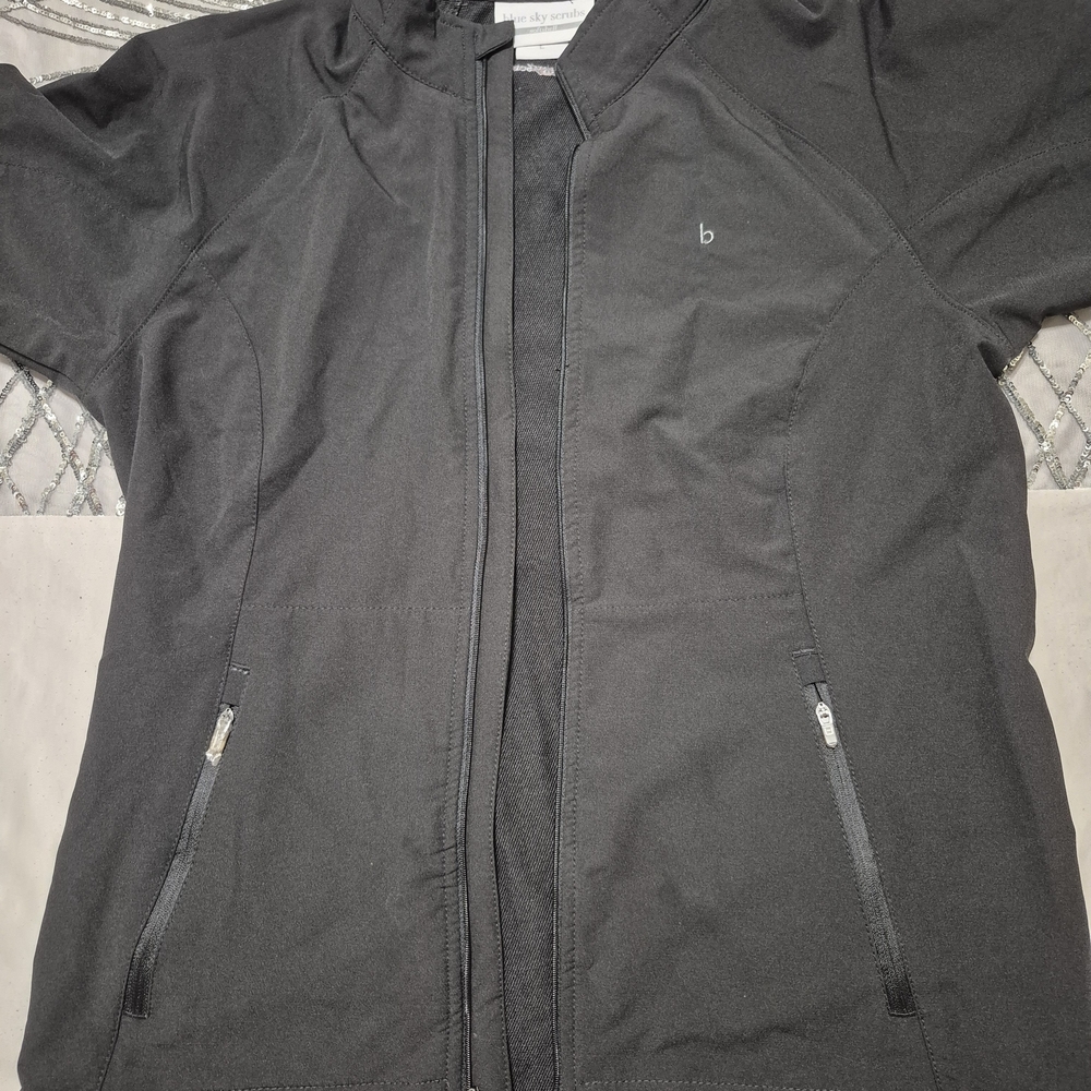 Blue Sky Men's Black Windbreaker Jacket
